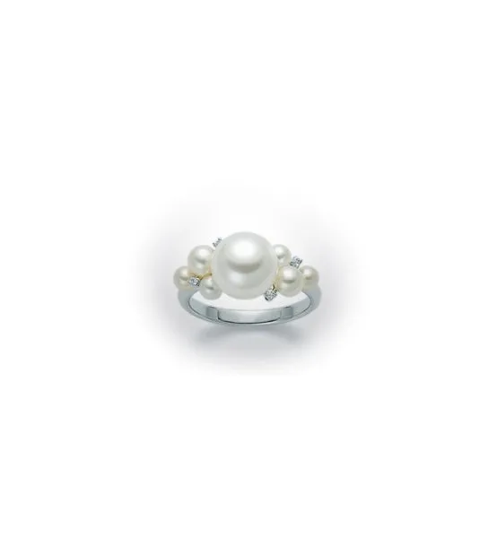 Anello Nimei - Perle e Diamanti - PLI1110