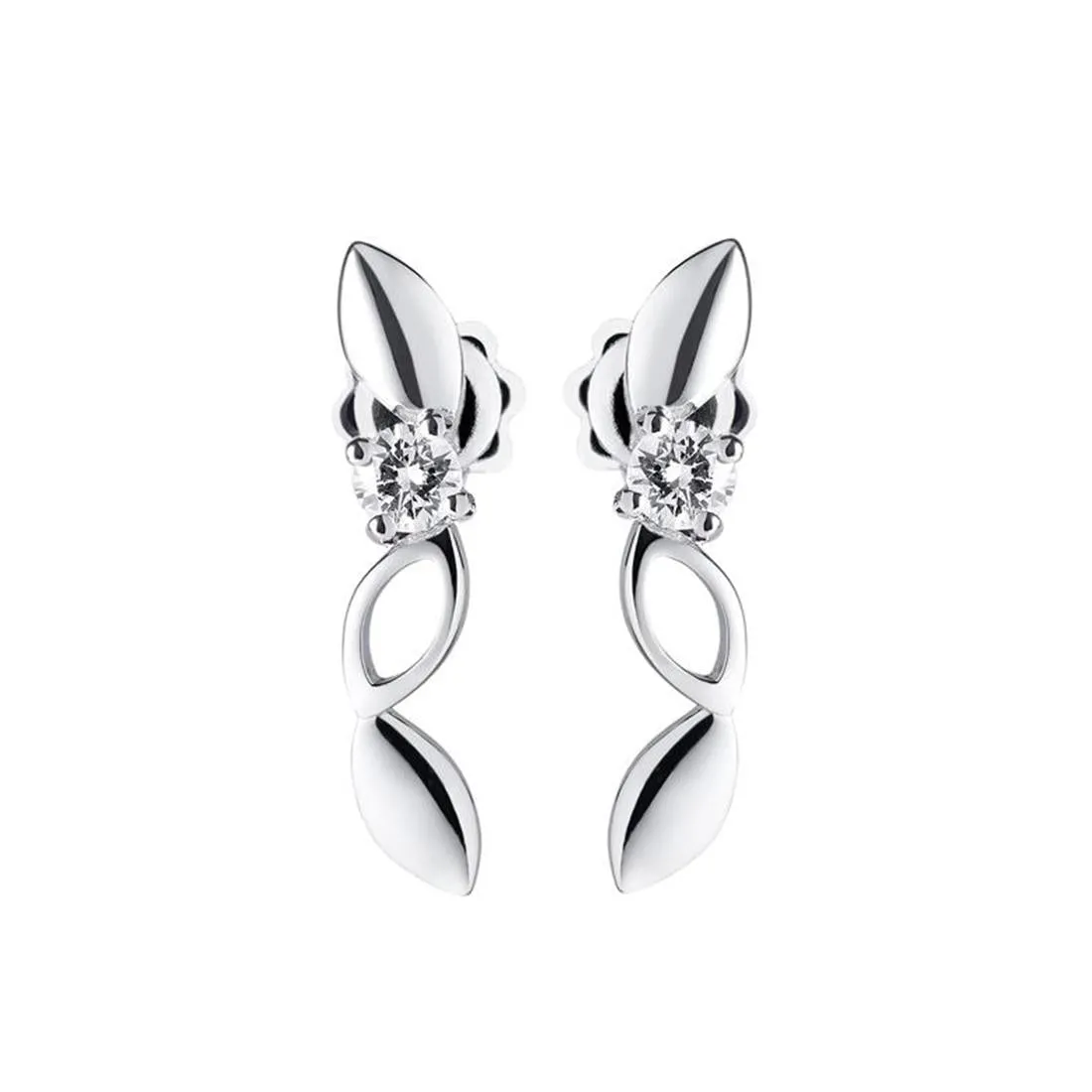 Alfieri & St John Orecchini Pendenti In Oro E Diamanti