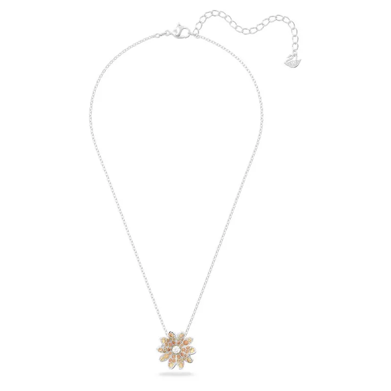 SWAROVSKI – COLLANA DONNA – Pendente Eternal Flower Fiore, Multicolore, Mix di placcature