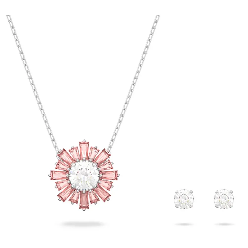 SWAROVSKI – SET DONNA – Set Sunshine Rosa, Placcato rodio