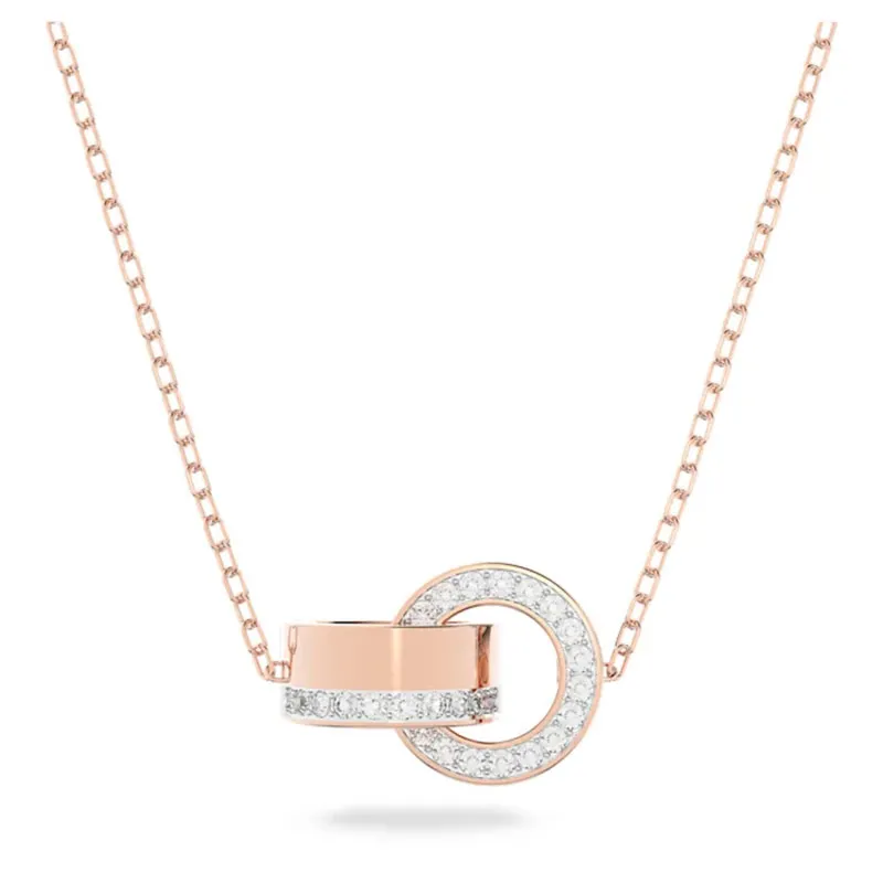 SWAROVSKI – COLLANA DONNA – Pendente Hollow placcato color oro rosa