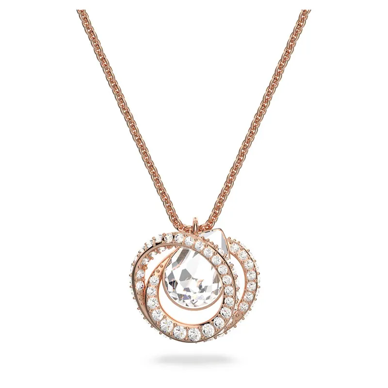 SWAROVSKI – COLLANA DONNA – Pendente Generation, placcato color oro rosa
