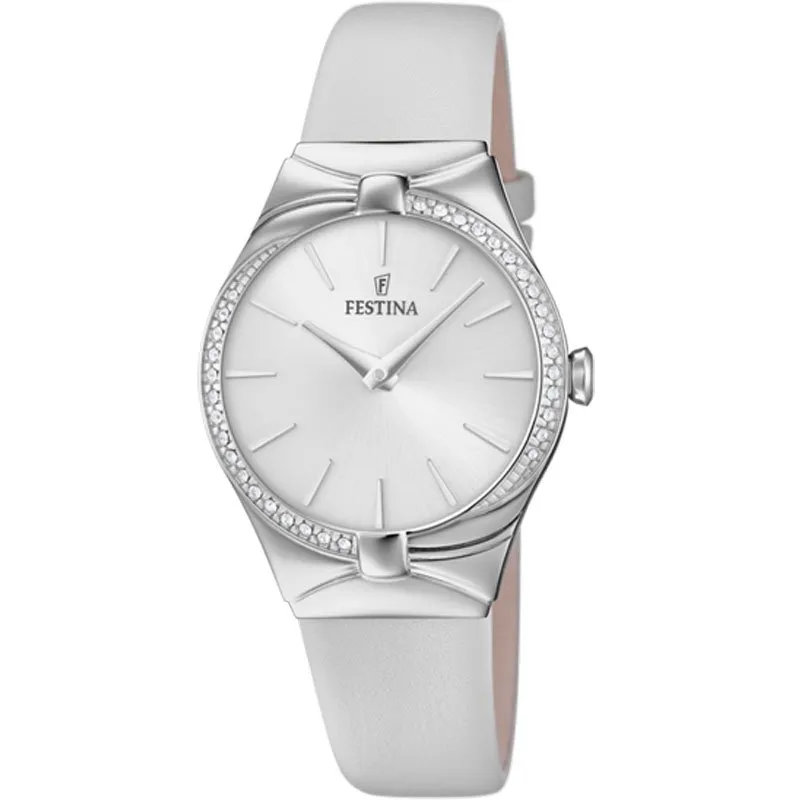 FESTINA – OROLOGIO DONNA – PETITE ARGENTO CINGHIA PELLE