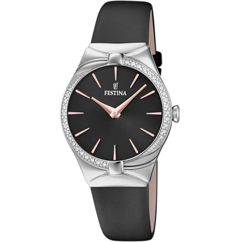 FESTINA – OROLOGIO DONNA – PETITE GRIGIO CINGHIA PELLE