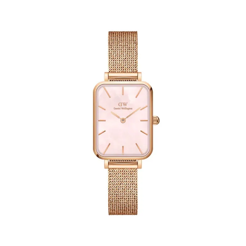 DANIEL WELLINGTON – OROLOGIO DONNA – QUADRO PRESSED MELROSE ROSA