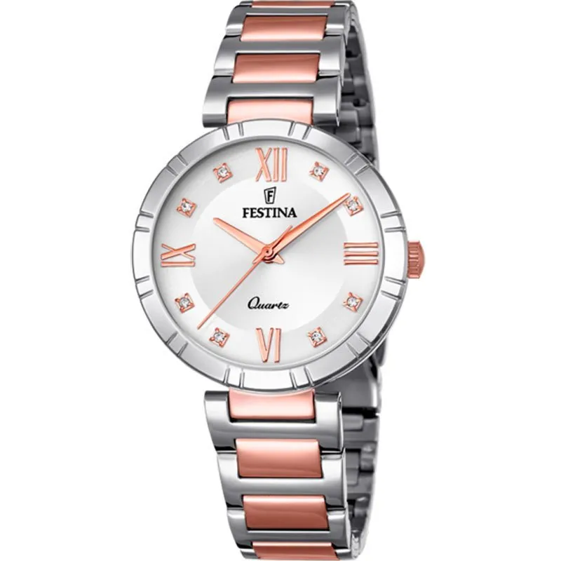 FESTINA – OROLOGIO DONNA – MADEMOISELLE ACCIAIO CINGHIA ACCIAIO