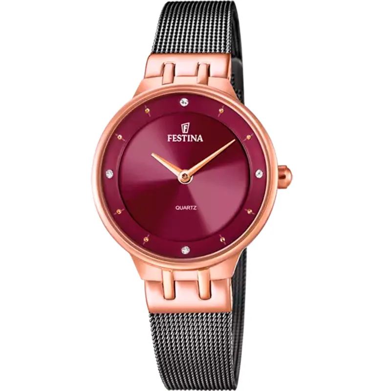 FESTINA – OROLOGIO DONNA – MADEMOISELLE GRANATO MAGLIA MILANESE