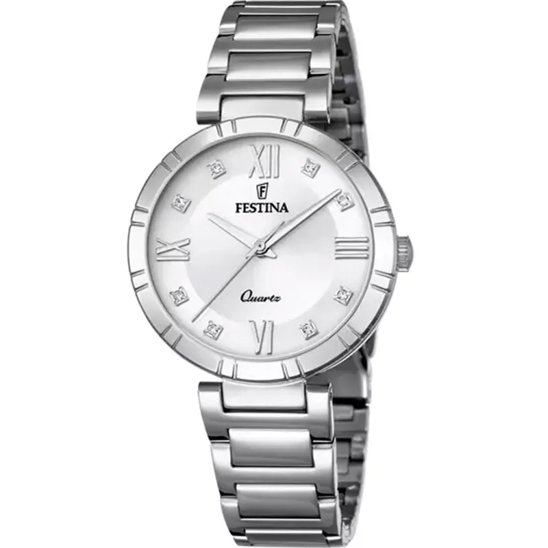 FESTINA – OROLOGIO DONNA – MADEMOISELLE ARGENTO BRACCIALE IN ACCIAIO