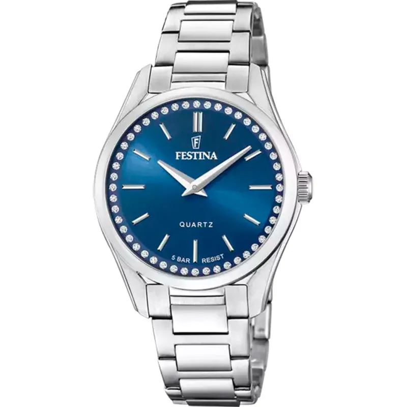 FESTINA – OROLOGIO DONNA – MADEMOISELLE AZZURRO BRACCIALE IN ACCIAIO