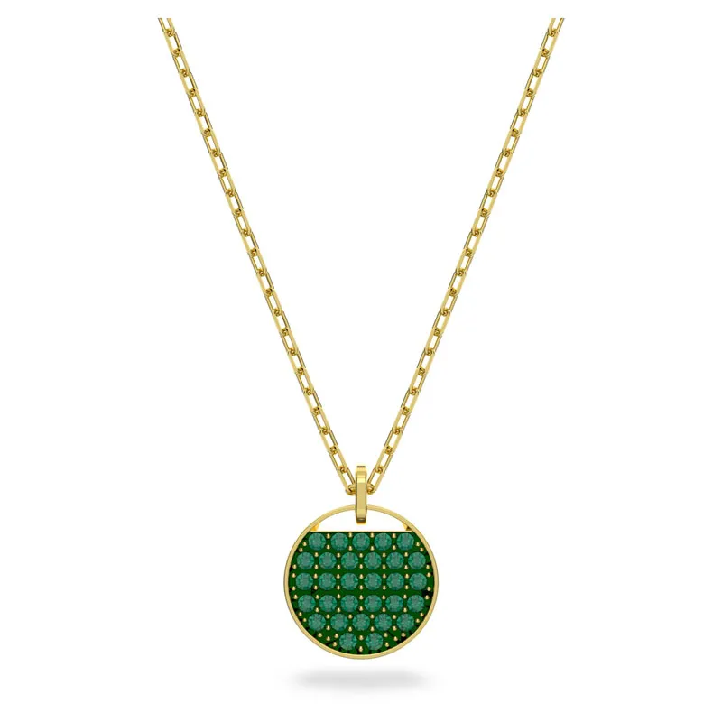 SWAROVSKI – COLLANA DONNA – Pendente Ginger Verde, Placcato color oro