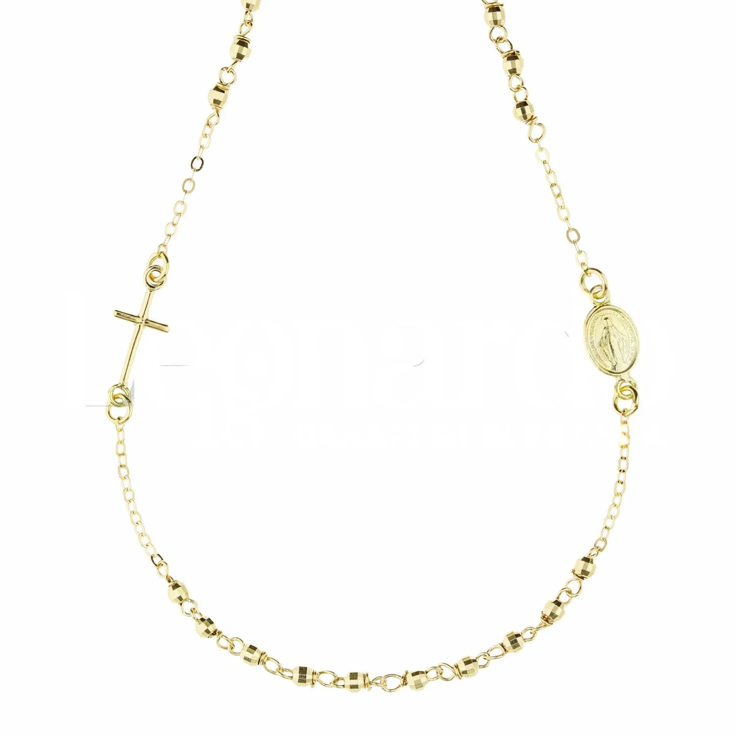 Collana donna in oro giallo 18 Kt Rosario 50 Cm 11058-500-450
