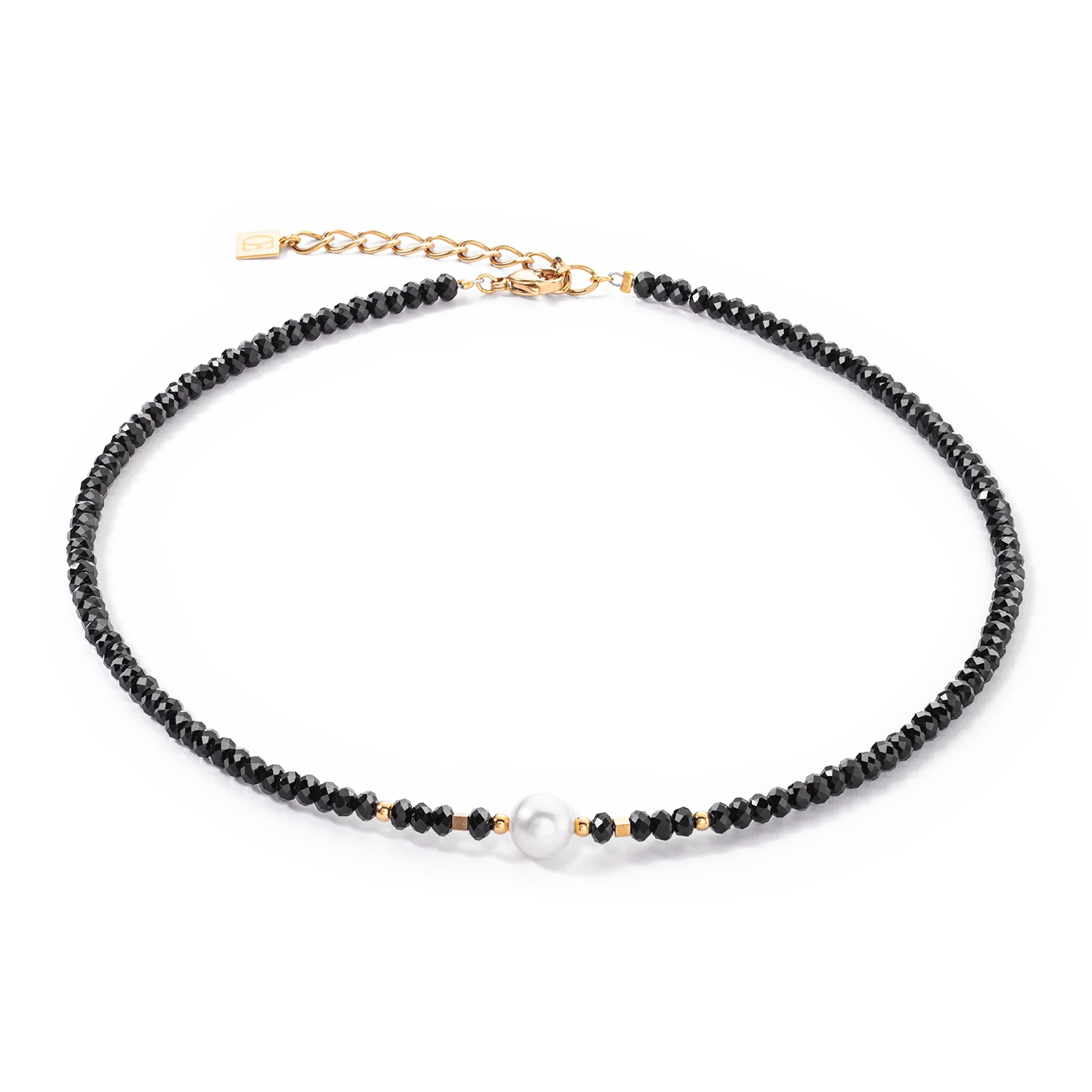 Collana Mystic Pearl oro-nero