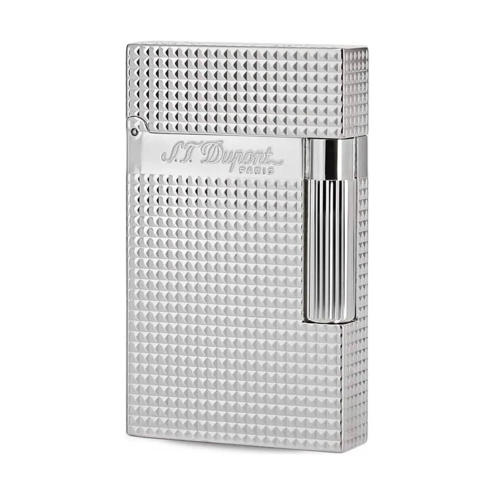 Accendino Dupont Ligne 2 A Doppia Fiamma In Argento
