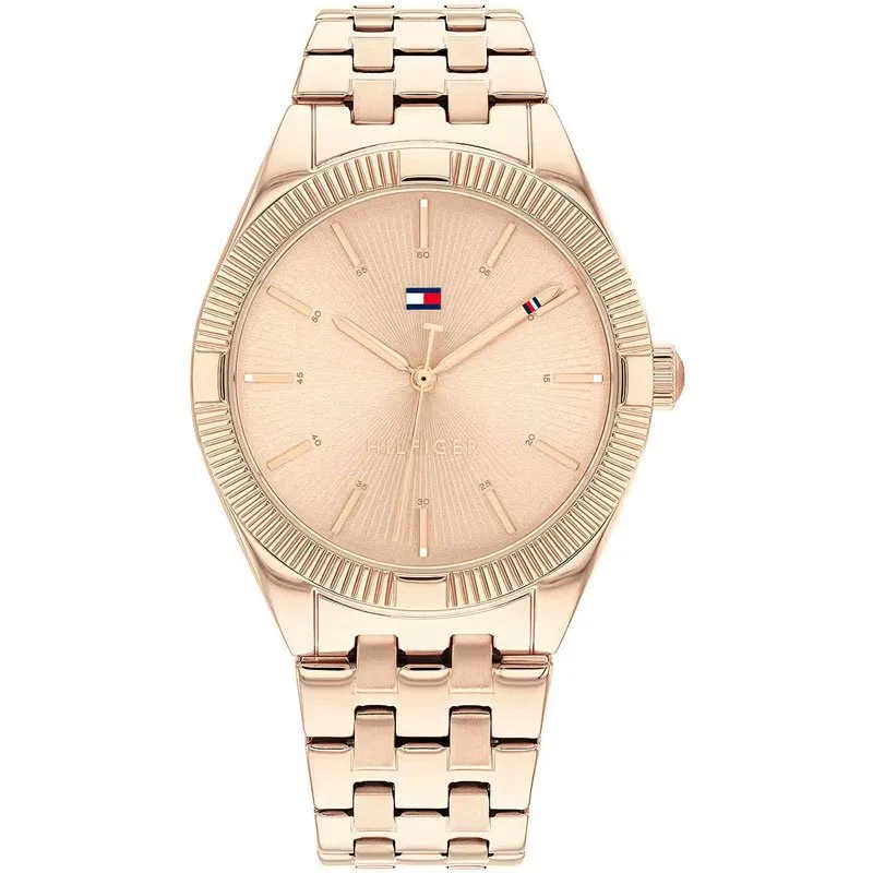 TOMMY HILFIGER – OROLOGIO DONNA – TOMMY HILFIGER RACHEL CASSA 34MM DI COLORE ORO ROSA CON QUADRANTE COLOR ORO ROSA E CINTURINO IN ACCIAIO COLOR ORO ROSA