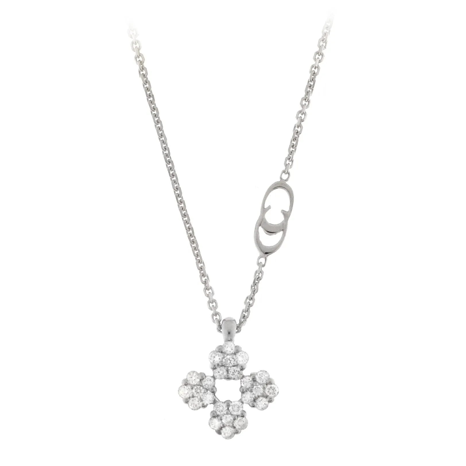 GIROCOLLO CHIMENTO IN ORO BIANCO 18 KT CON PENDENTE 1G06535BB5450