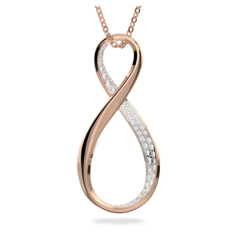 SWAROVSKI – COLLANA DONNA – Pendente Exist Placcato color oro rosa
