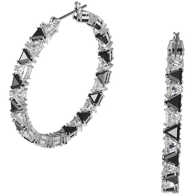 SWAROVSKI – ORECCHINI DONNA – Orecchini Millenia a cerchio placcato rodio