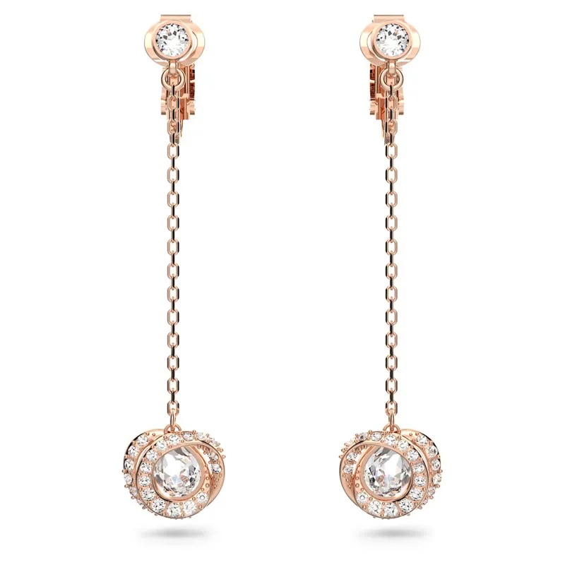 SWAROVSKI – ORECCHINI DONNA – Orecchini pendenti Generation Lunghi, placcato color oro rosa