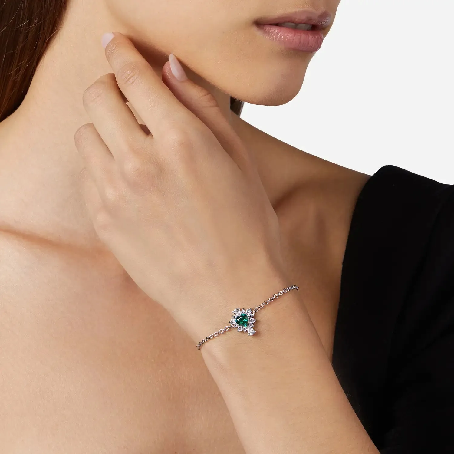 Chiara Ferragni Bracciale Zircone Verde