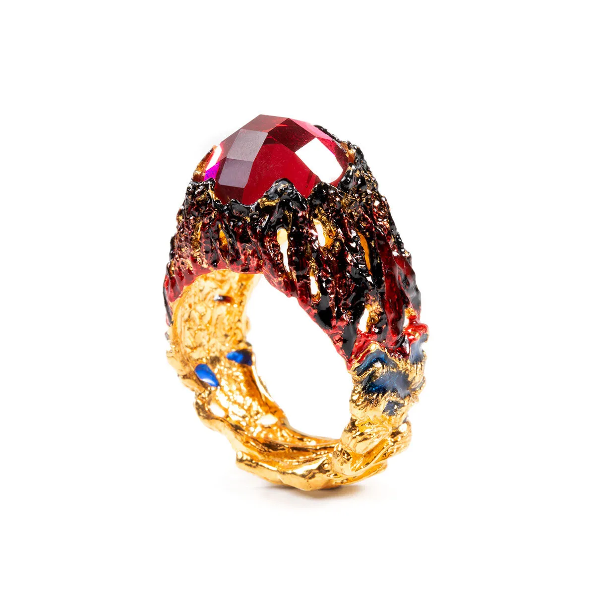 Anello Isola Bella - Isola Vulcanica - Fuoco