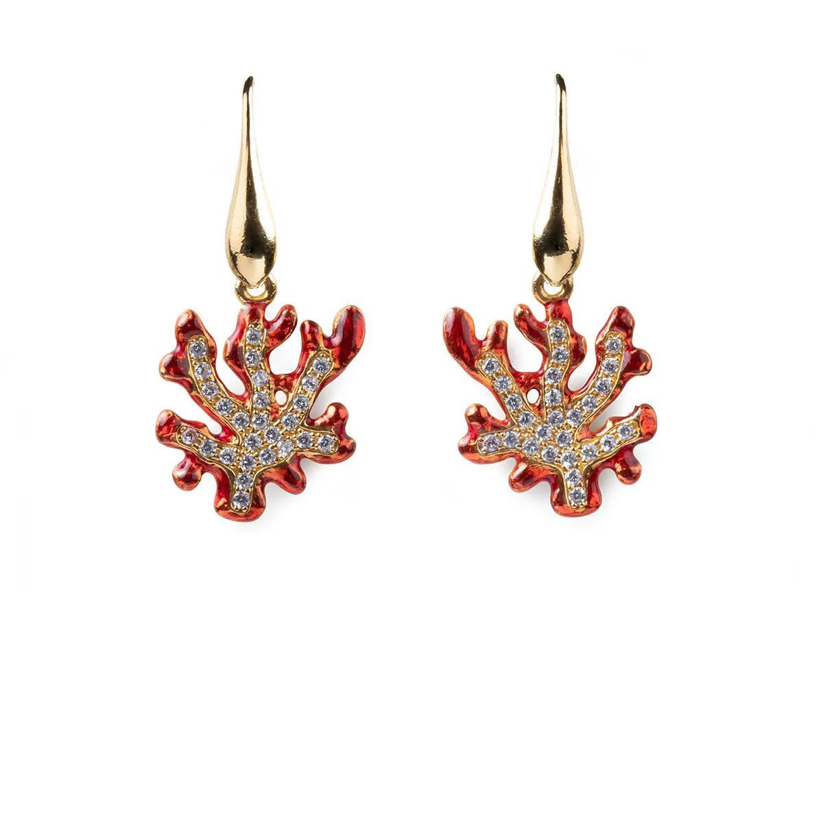 Orecchini Isola Bella - Lapilli - Corallo