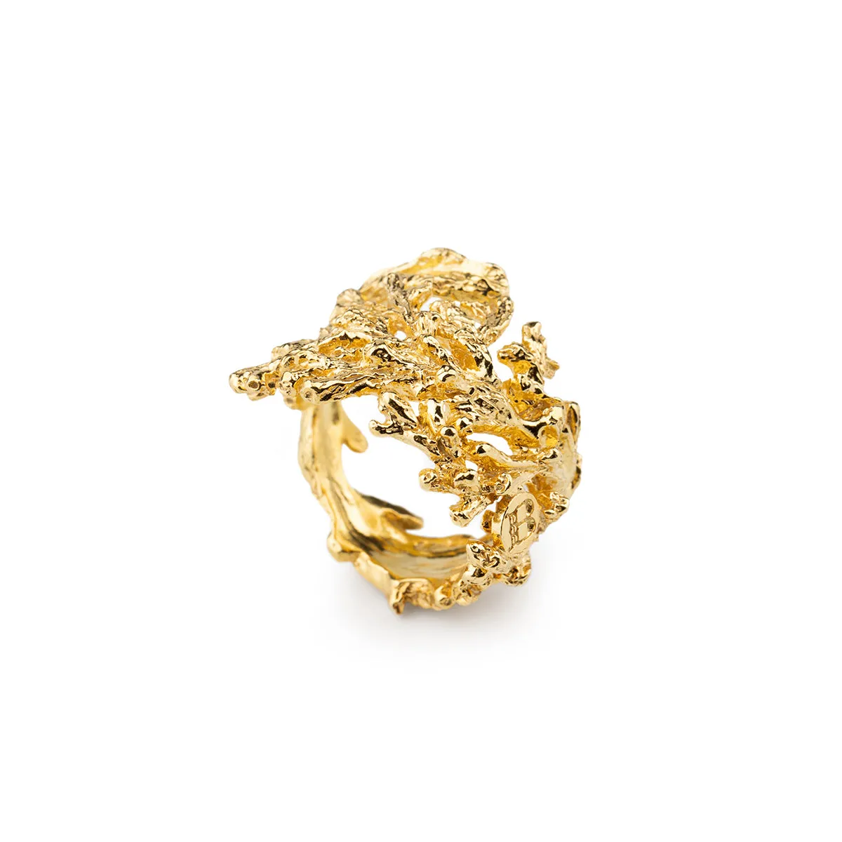 Anello Gold Corallo