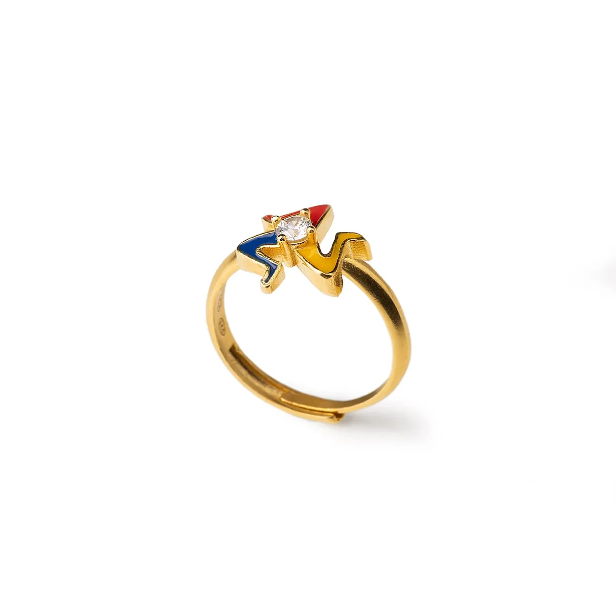 Anello Mini Trinacria Gemma