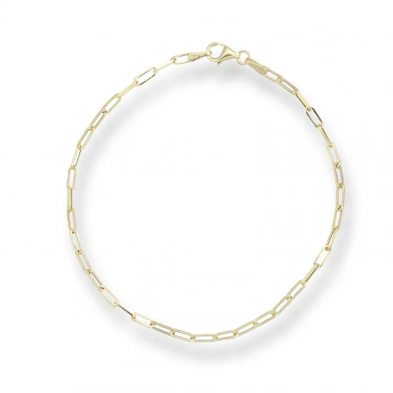 Bracciale in Oro 375 Paper Clip