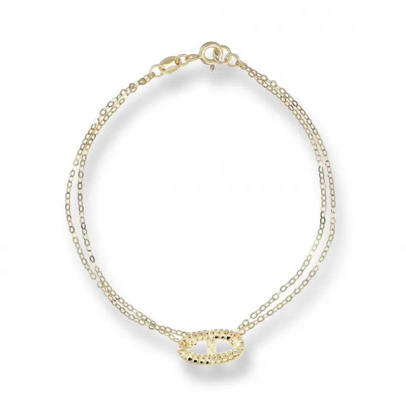 Bracciale in Oro 375 Nodo Marino