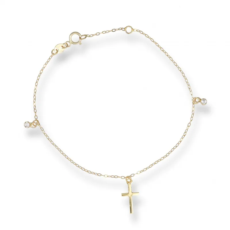 Bracciale con Croce in Oro 375