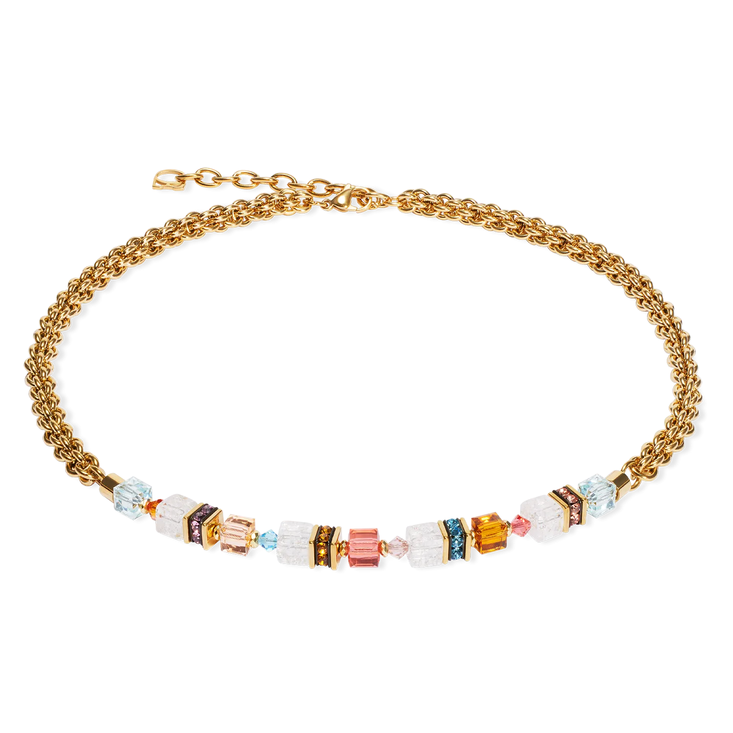 Collana GeoCUBE® Fusion Summer oro-sunset