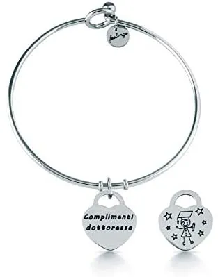 FEELINGS Jewels Bracciale FE13ABR COMPLIMENTI DOTTORESSA Rigido in Acciaio inossidabile