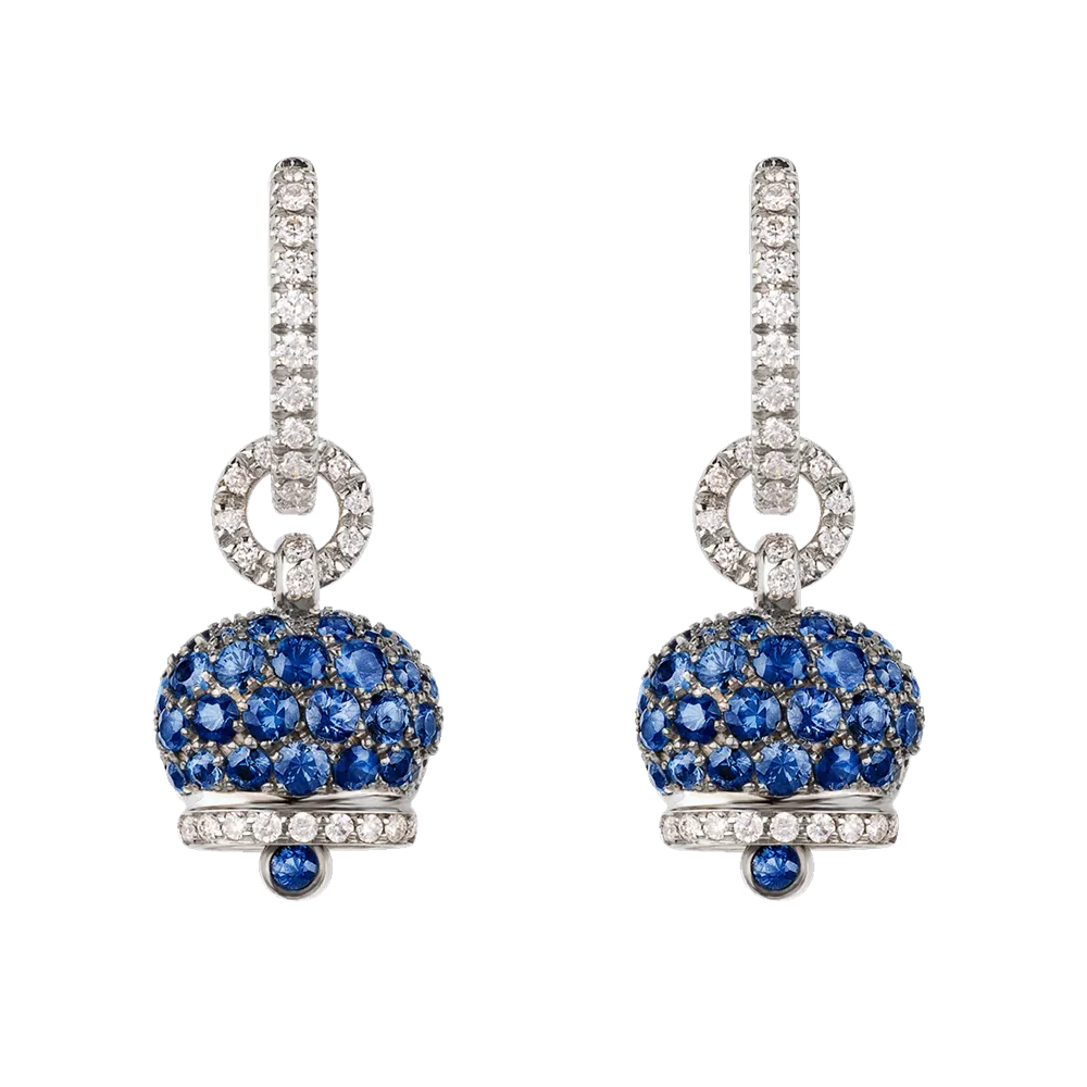 Orecchini Campanella Oro con Zaffiri