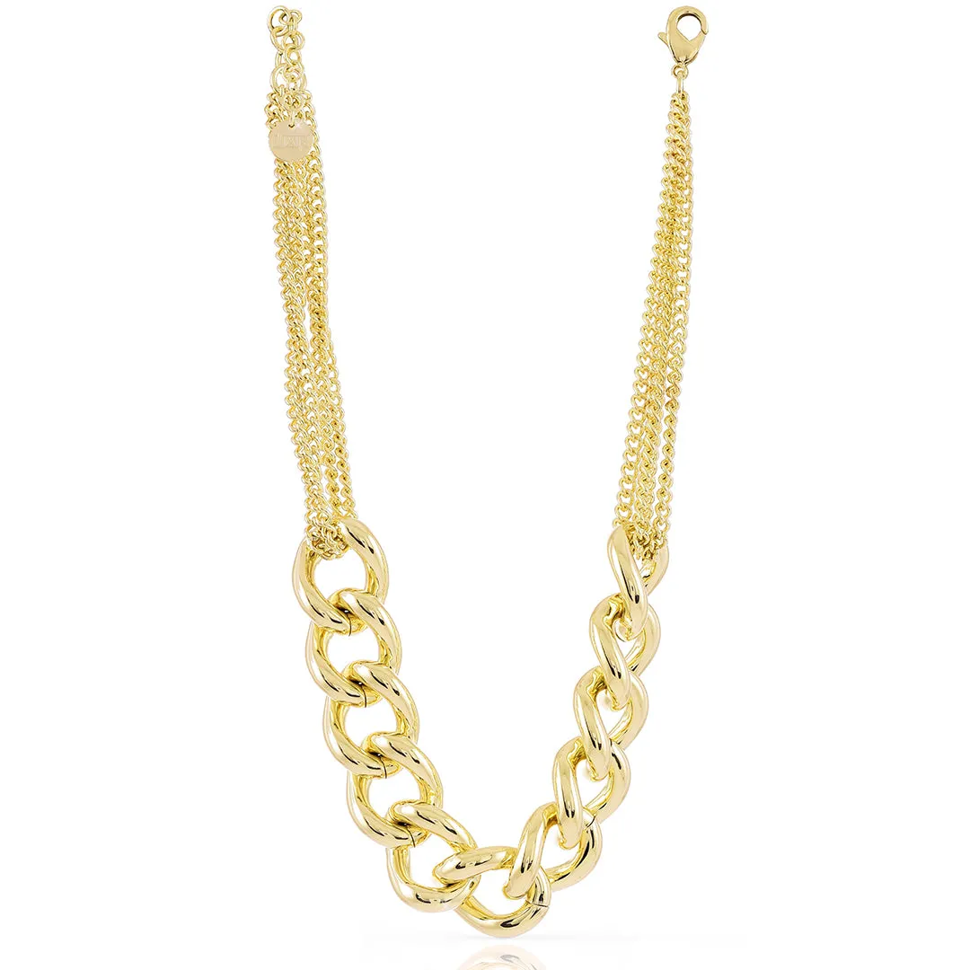 Collana in bronzo dorato Unoaerre