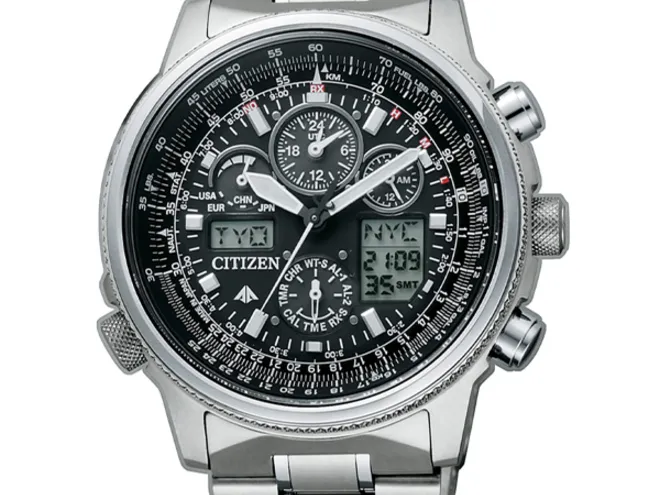 Orologio Uomo Cronografo Super Pilot Titanio RadioControllato