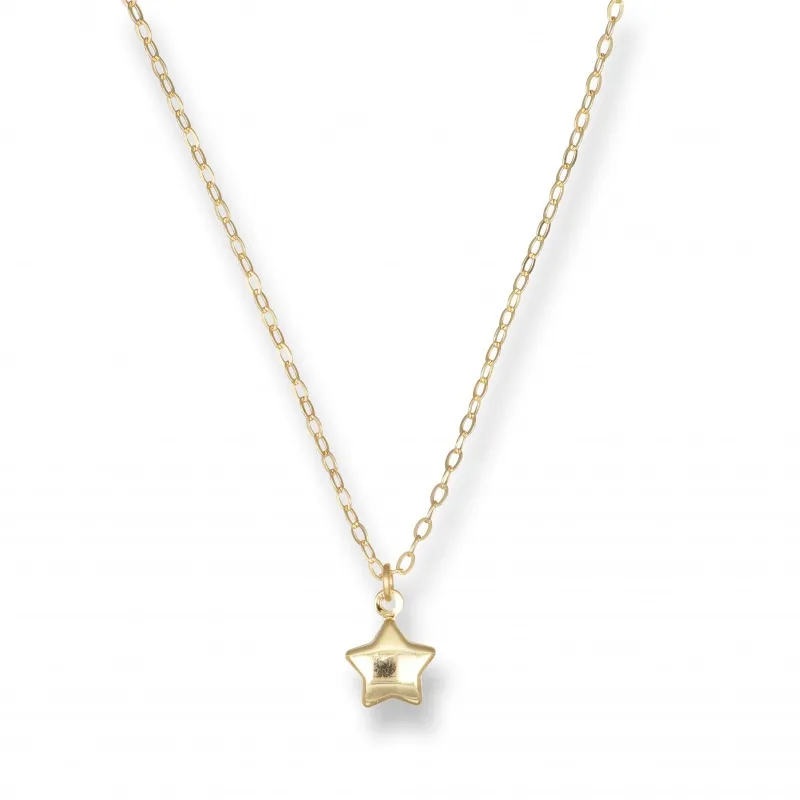 Collier Oro 375 Centrale Stella Piccola