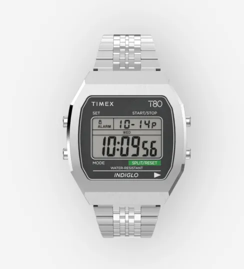 Timex - Orologio Timex T80 Steel da 36 mm con bracciale in acciaio inossidabile