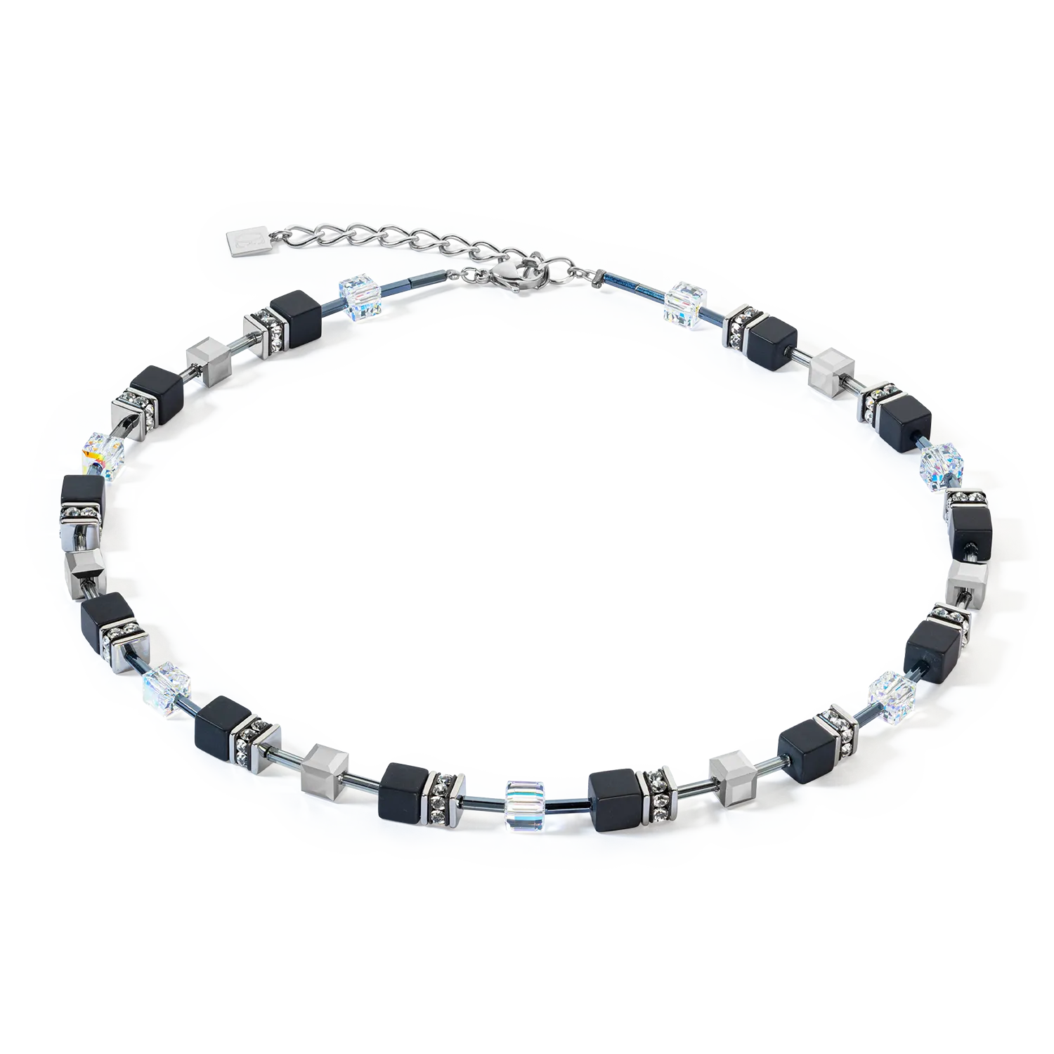 Collana GeoCUBE® Iconic Precious Onyx cristallo-nero