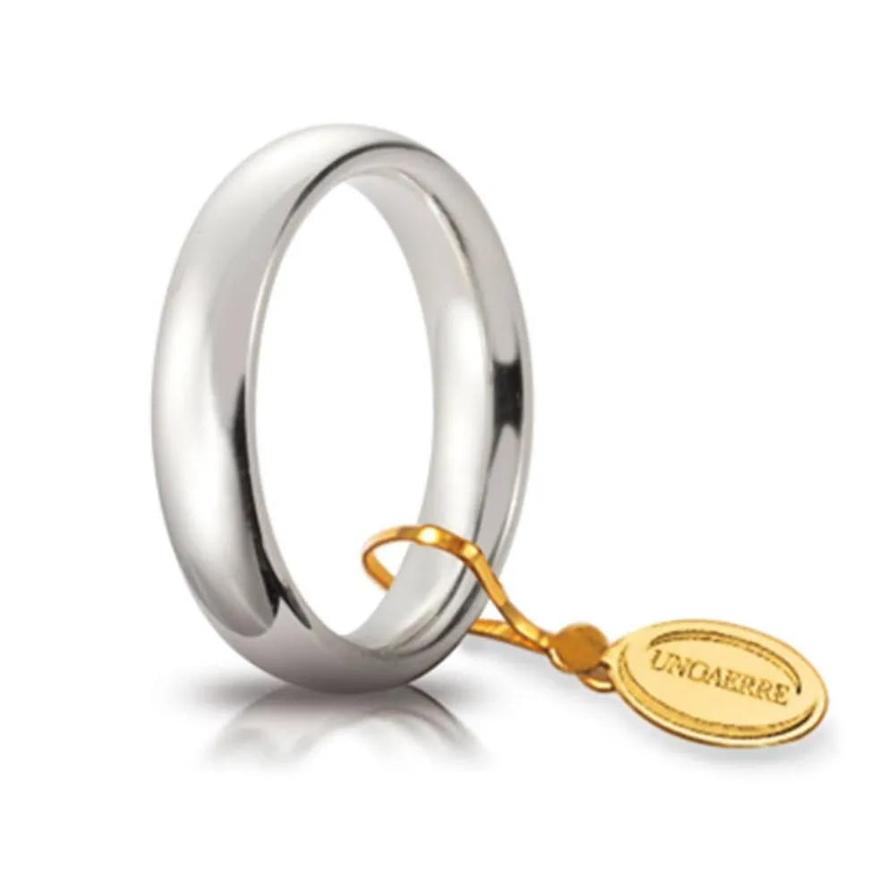 Fede Comoda Unoaerre Oro Bianco da 4 mm 40AFC104