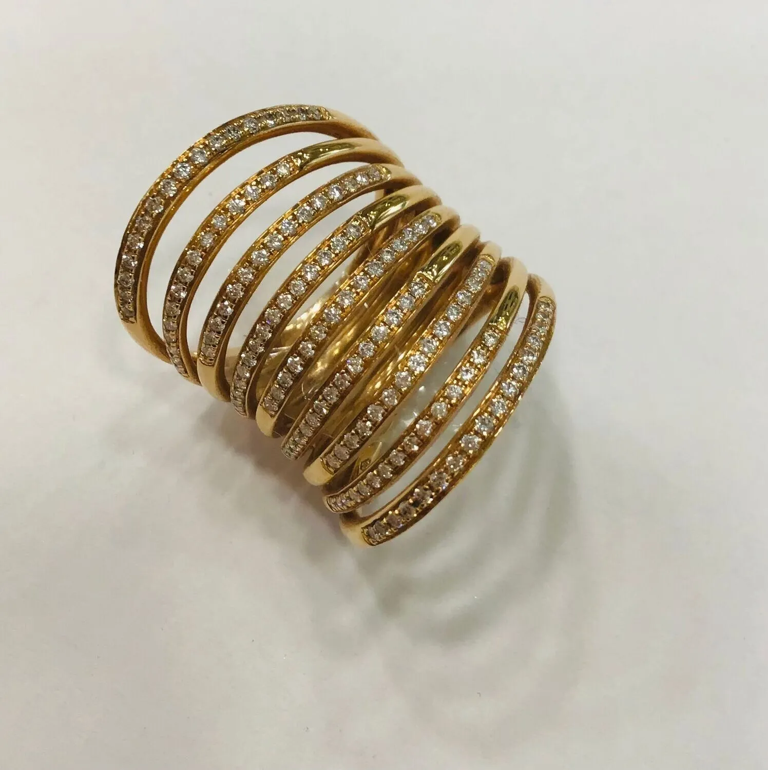 ANELLO ORO ROSA E DIAMANTI