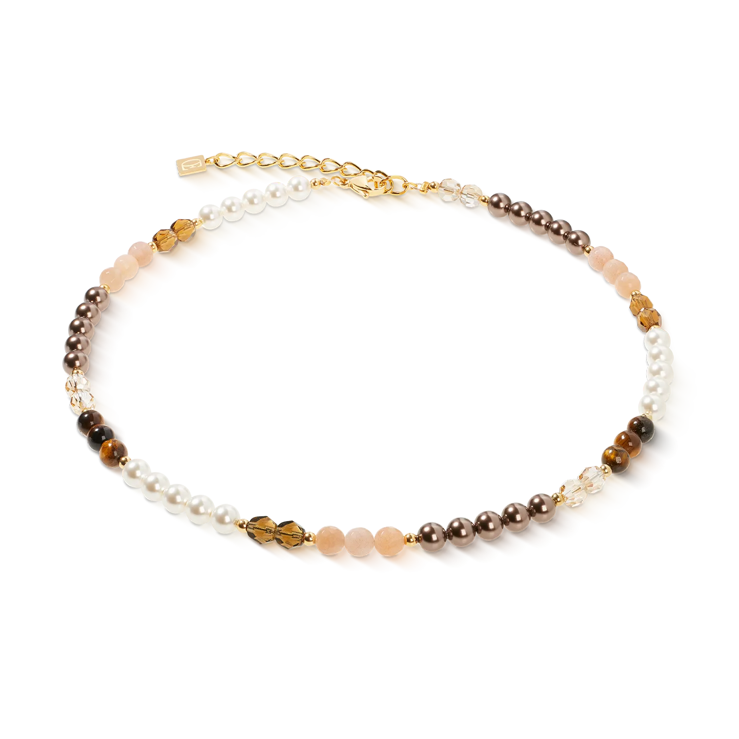 Collana Precious Elysia oro-marrone