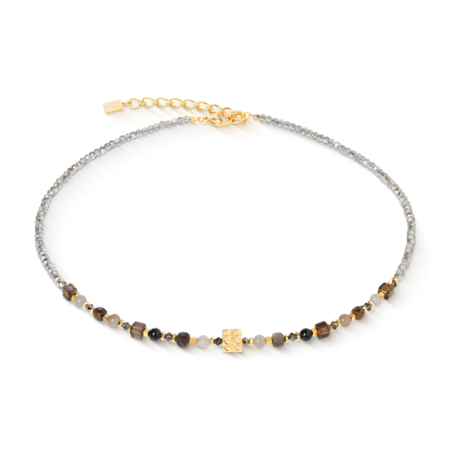 Collana Shape Mix Spikes Smoky Glow