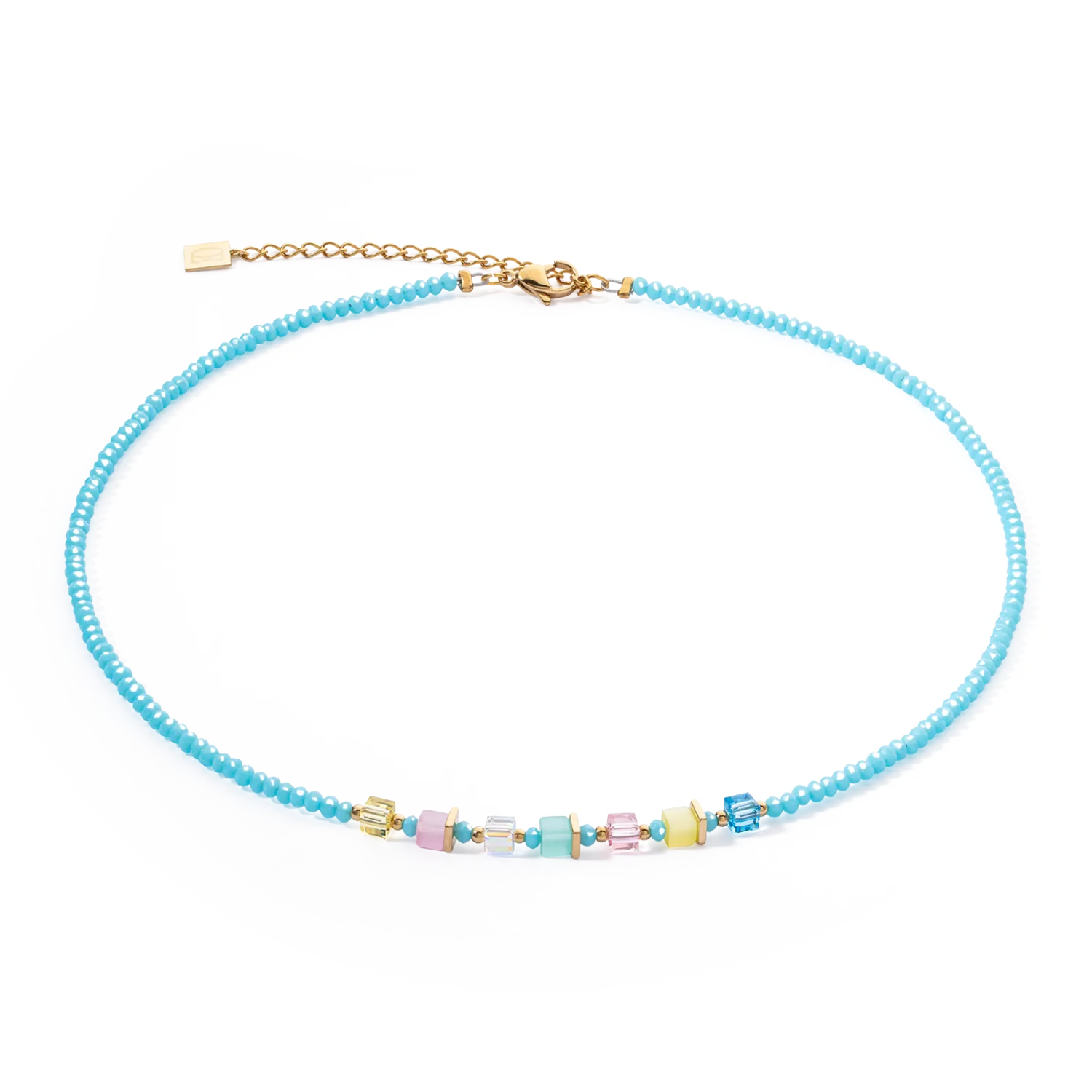 Collana Joyful Colours turchese-multicolore