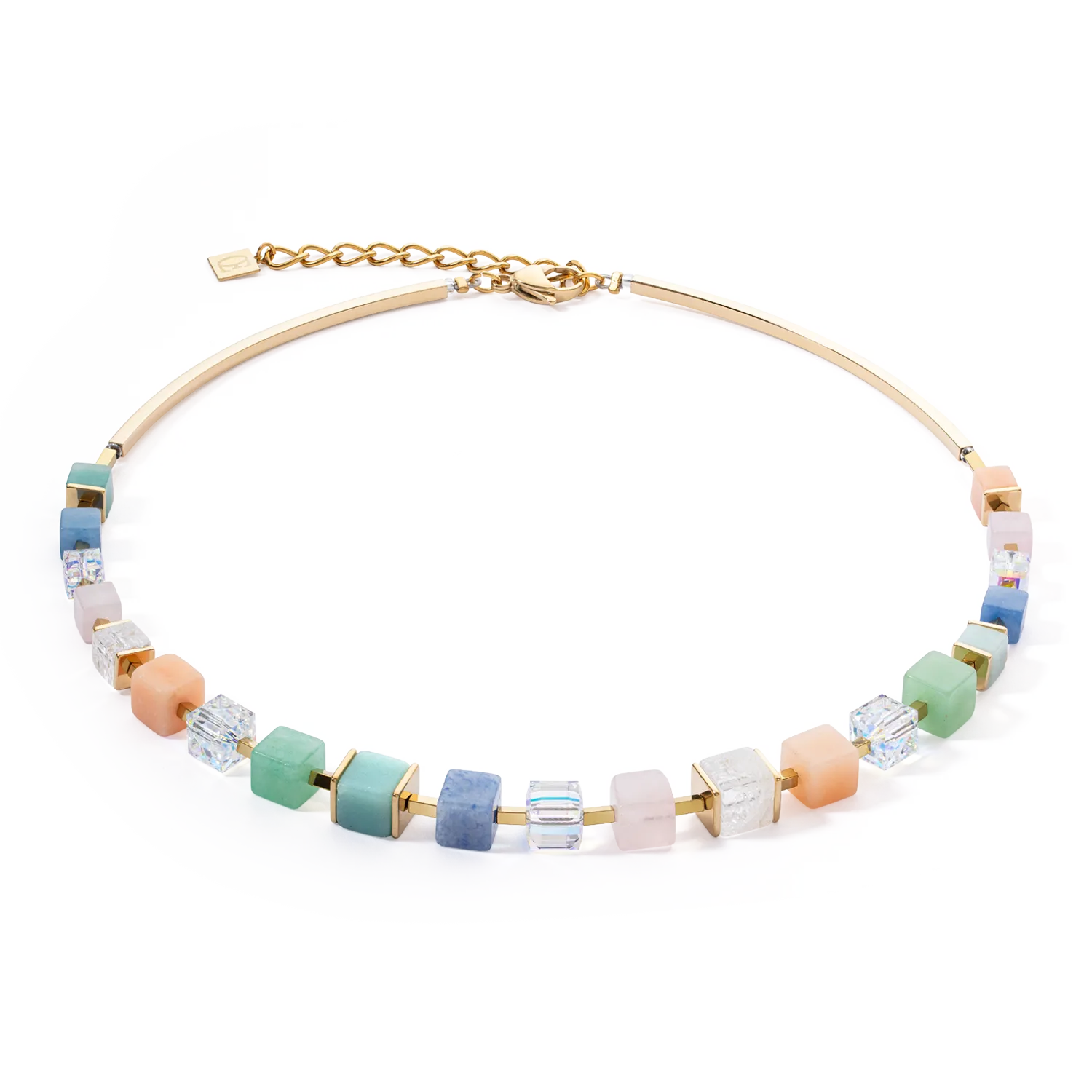 Collana Precious Statement Cubes multicolore-gentile