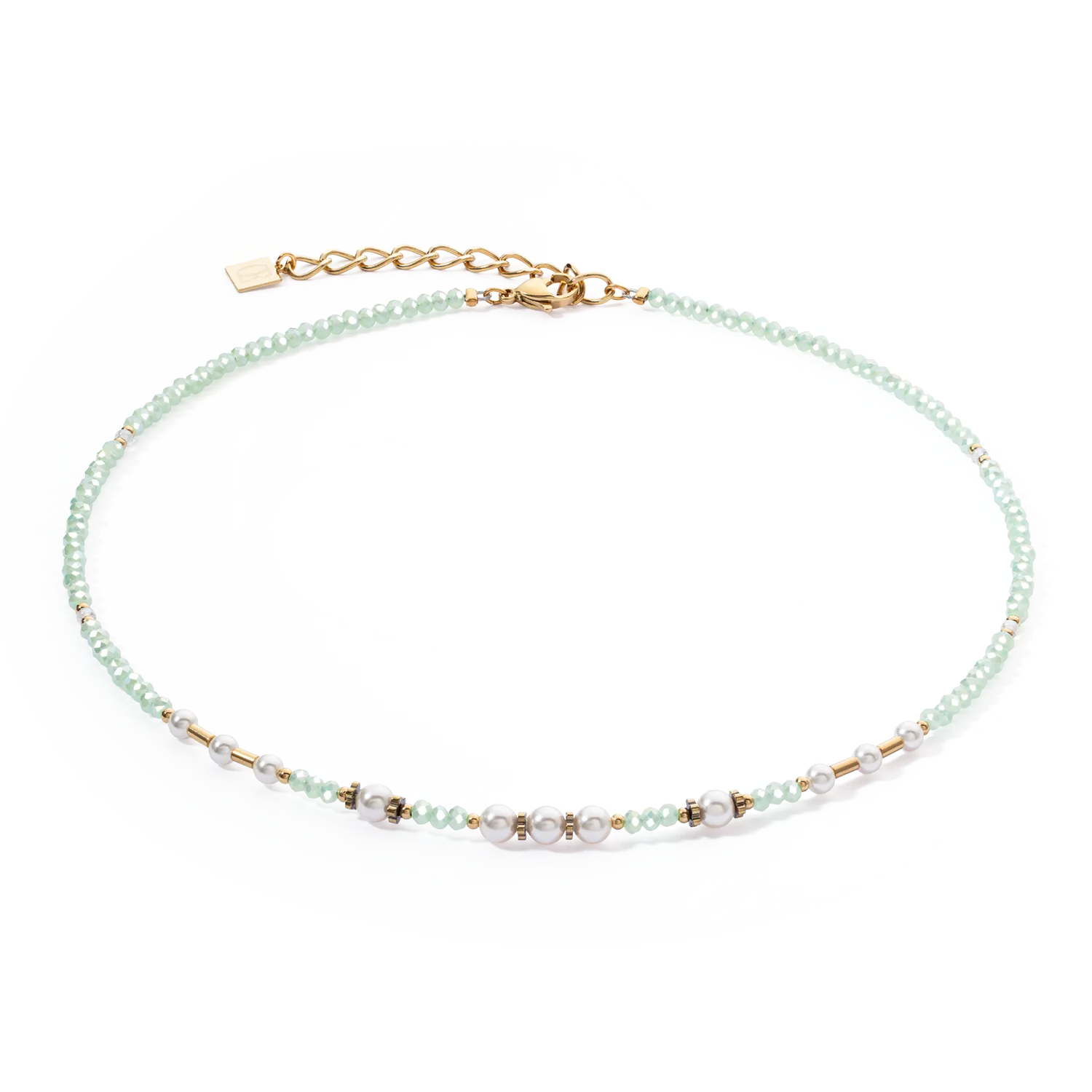 Collana Little Twinkle Pearl Mix verde chiaro