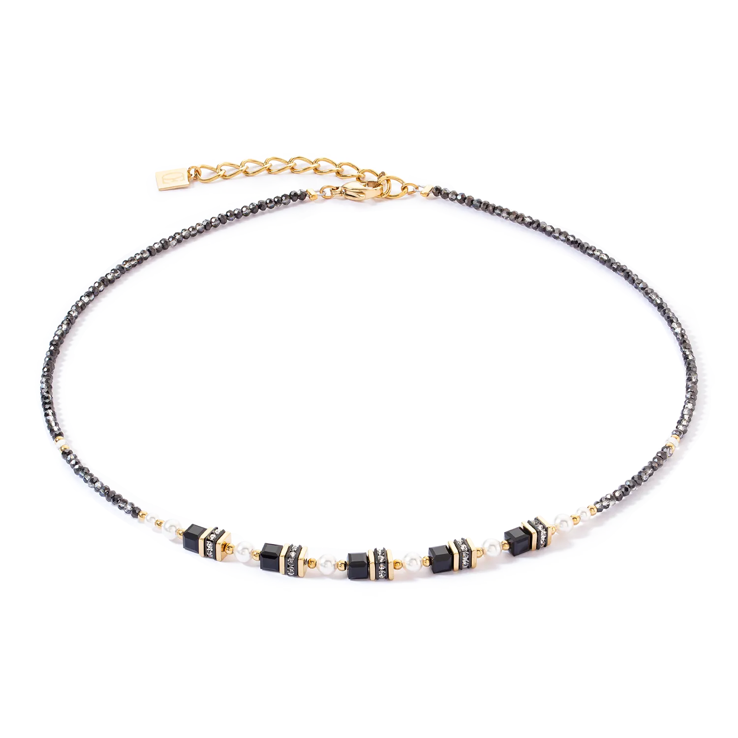 Collana Sparkling Princess oro-nero