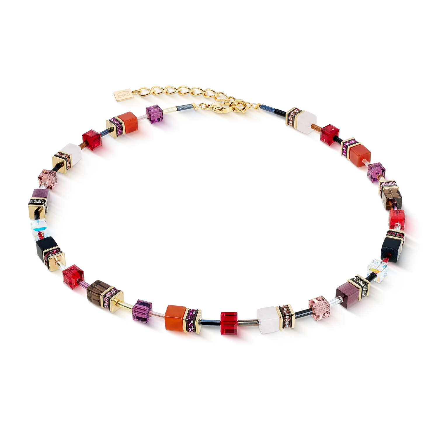 Collana GeoCUBE® Iconic Precious Festive rosso