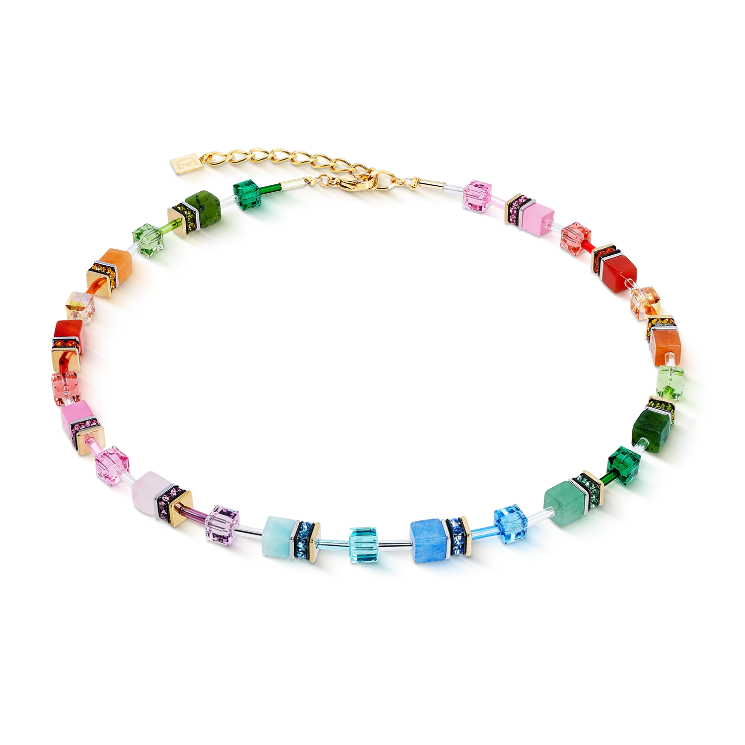 Collana GeoCUBE® Iconic Precious Rainbow