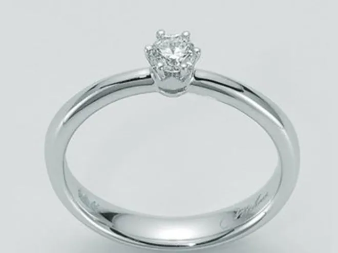 Anello Corona Solitario