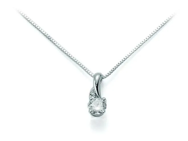 Girocollo in Oro bianco e Diamanti